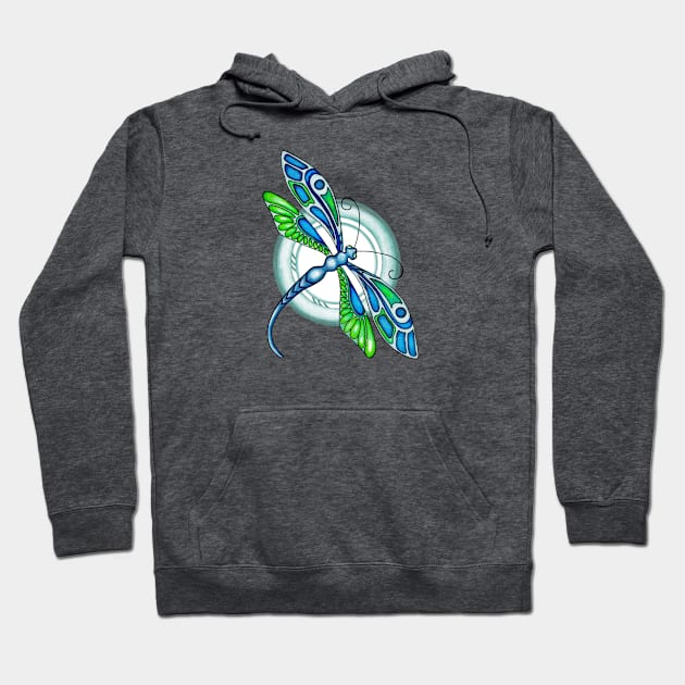 Decorative Dragonfly Hoodie by SandraGale Art